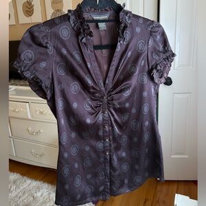 Banana republic purple blouse in size xsmall